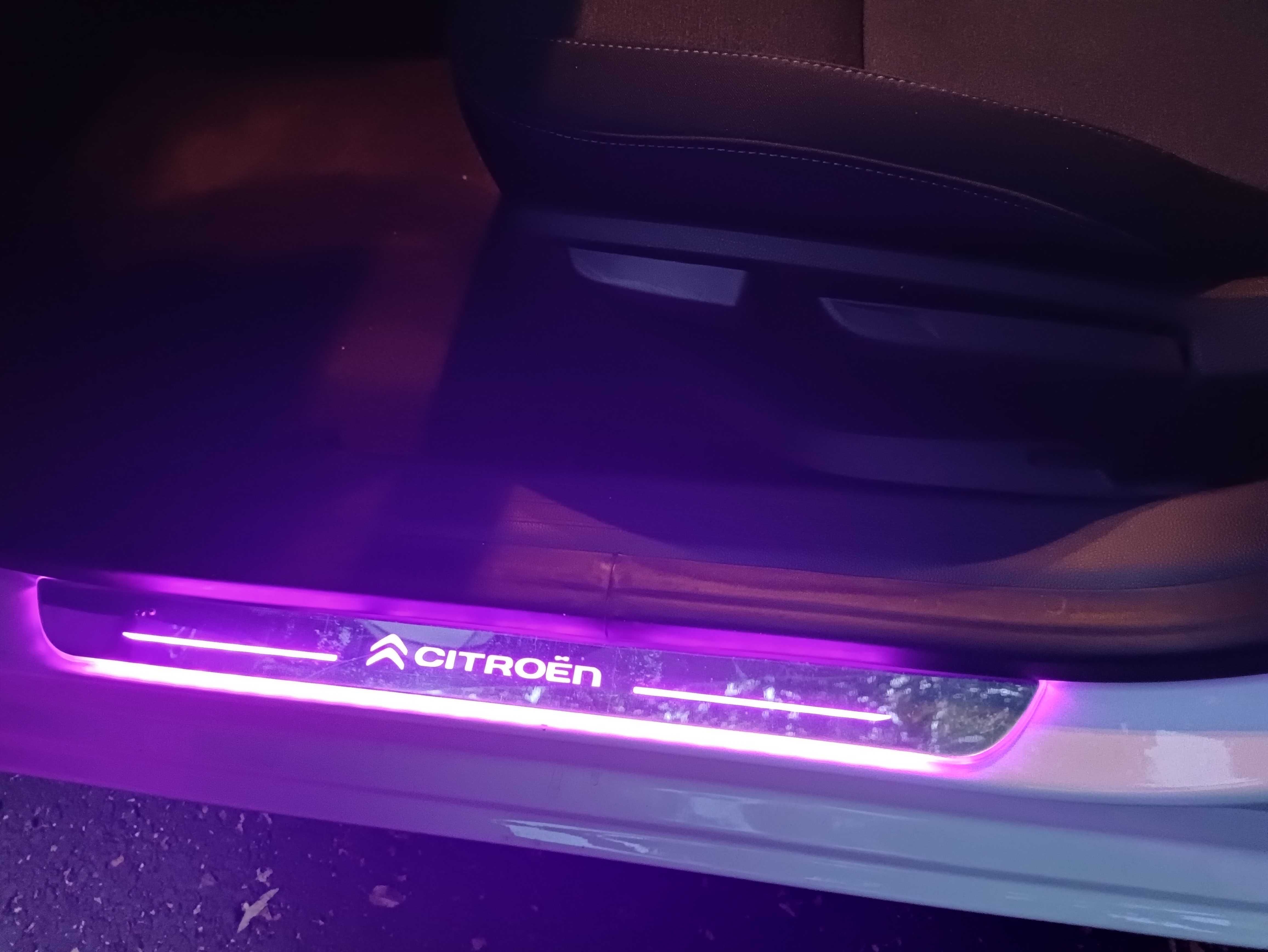 Ornament prag interior auto | magnetic-acrilic-luminat RGB | Citroen
