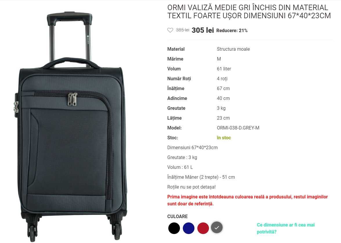 Vand Valiza ORMI 100L