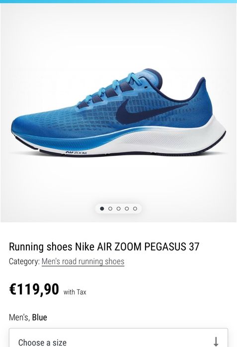 Маратонки NIKE ZOOM PEGASUS 37 .Номер 47