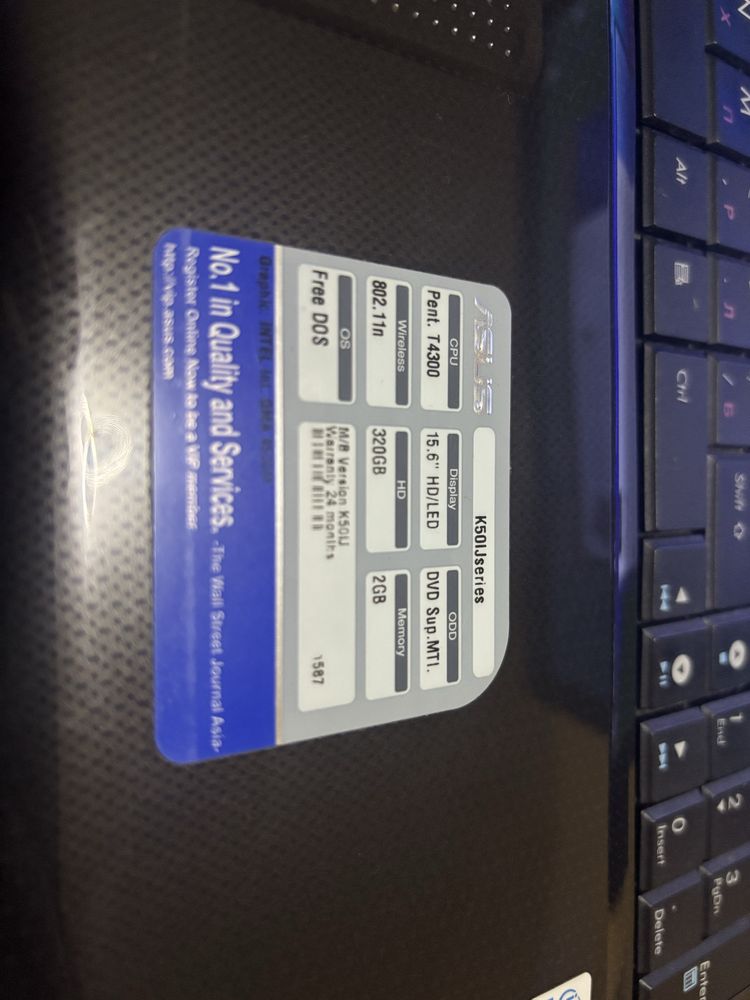Asus model x53jj