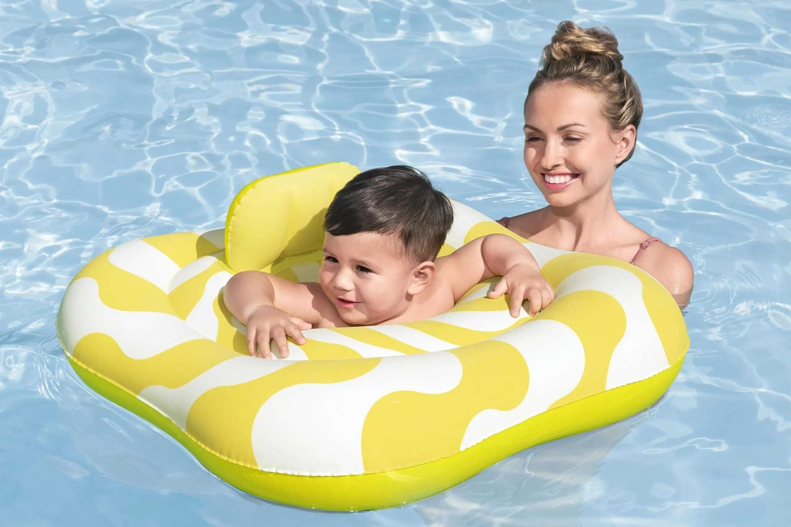 Надуваем пояс за бебета Swim Safe Bestway, квадратен, 79 x 79 см
