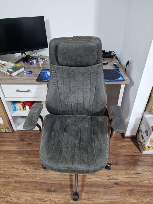 Scaun birou ergonomic Gri antichizat