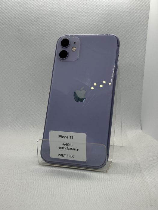 Magazin Vindem: Iphone 11, 64GB, 100% bateria