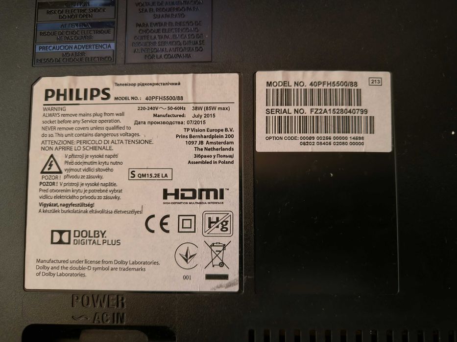 Televizor Philips, 102 cm, Full HD, 40PFH5500/88