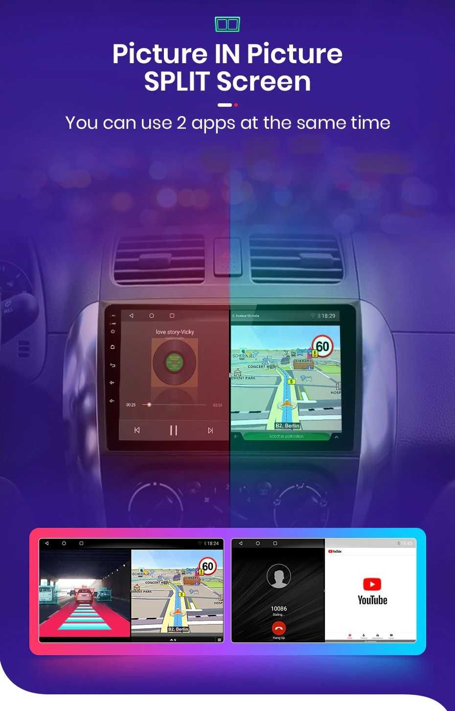 Navigatie Suzuki Sx4 (2006-2012) Dedicata Android , Bluetooth, WiFi