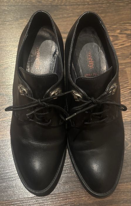 Дамски обувки на ток Vera Pelle естествена кожа