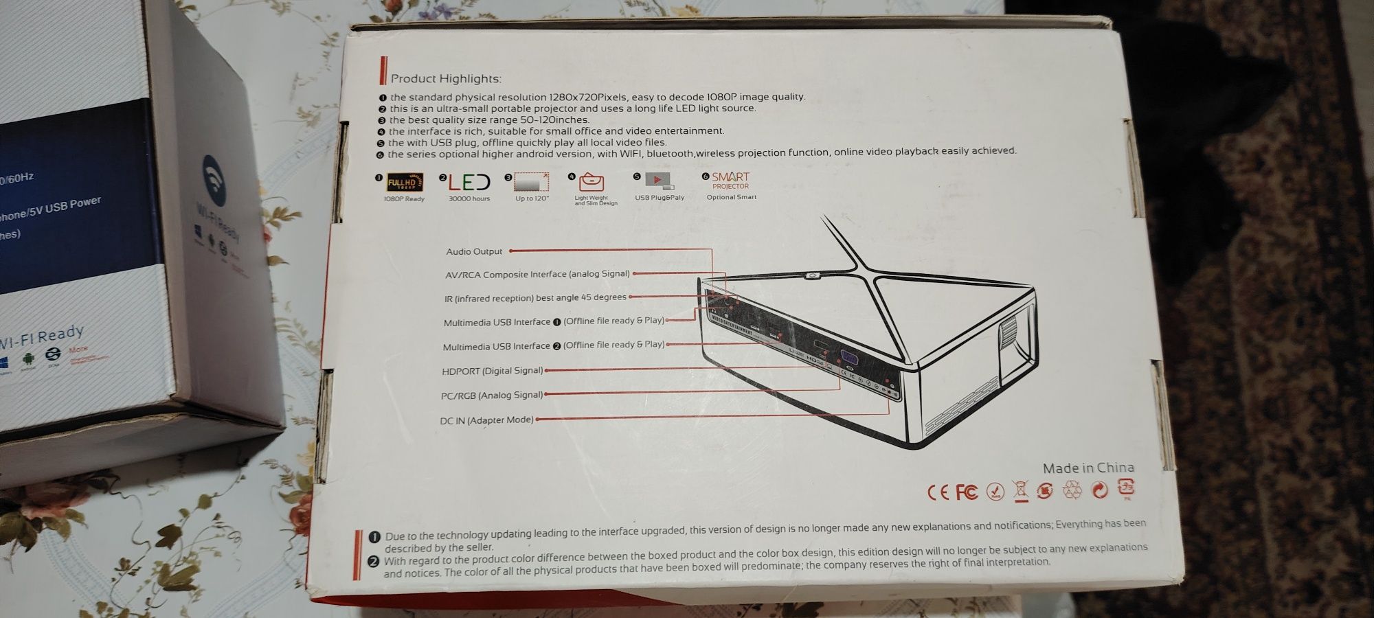 2бр за цената Мултимедиен HD проектор
Модел: I-M3
Bluetooth колонка