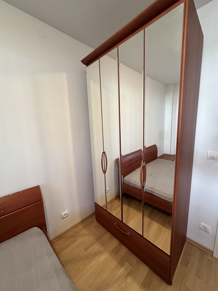 Mobila dormitor cu oglinda + cadru pat 160x200