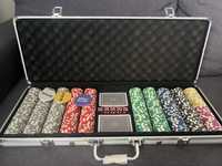 Покер чипове и плот (500 чипа)