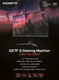 Новый Игровой монитор Gigabyte G27f 2, 27дюймов IPS, 170ghz, 1ms, sRGB