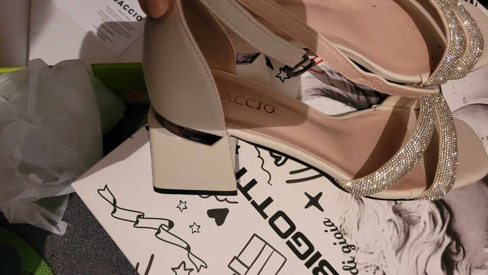 Sandale elegante 37 bej