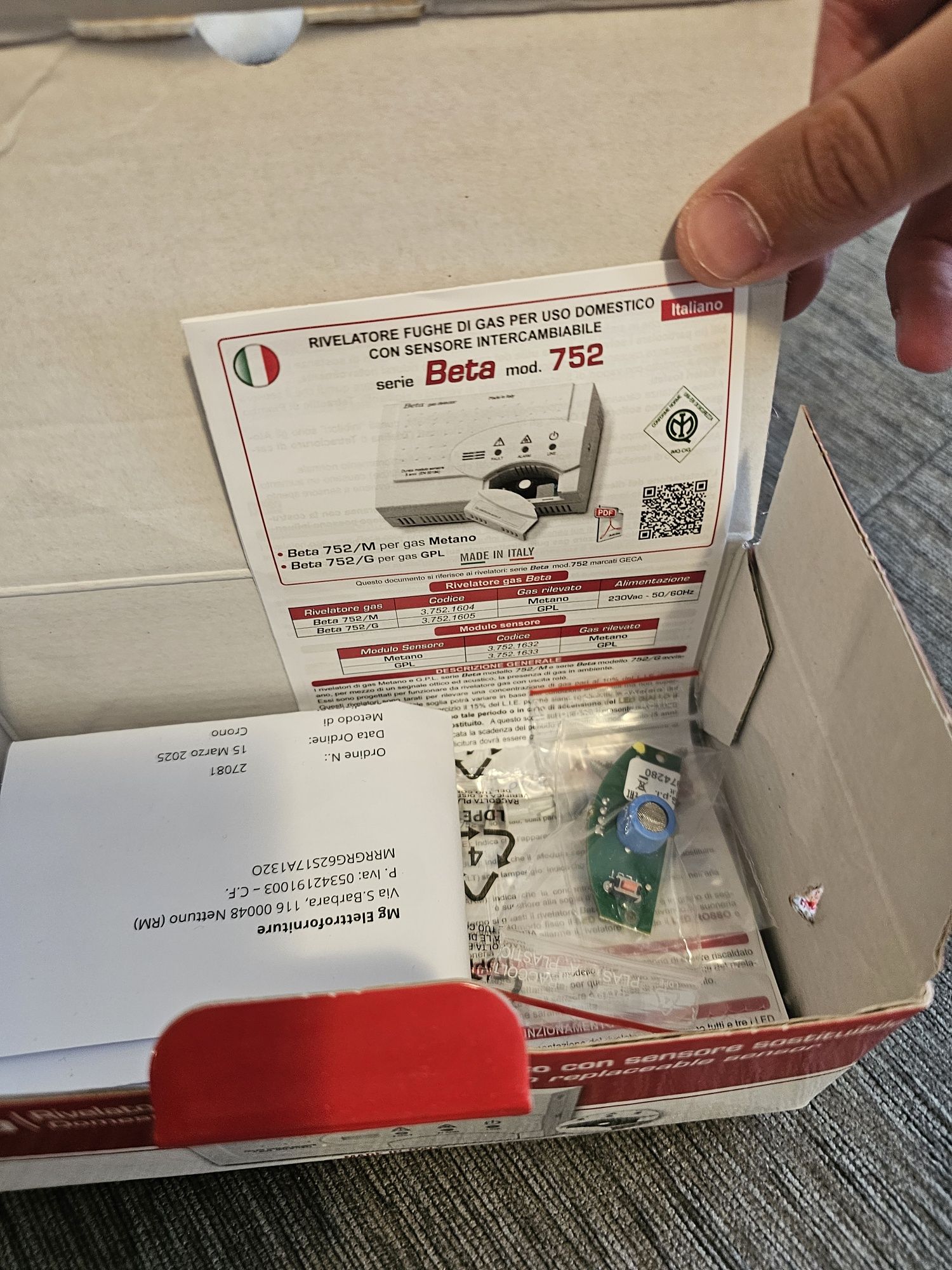 Сензор/датчик за LPG Geca Beta 752/G
