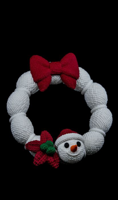 Coroniță Crăciun – Print 3D, Finisaj Premium, Lucrată Manual