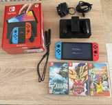 Nintendo Switch OLED 64GB – 2024, GARANȚIE + Jocuri