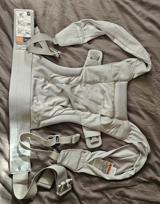 Ергономична раница Ergobaby - Embrace Soft Air Mesh, Soft Grey