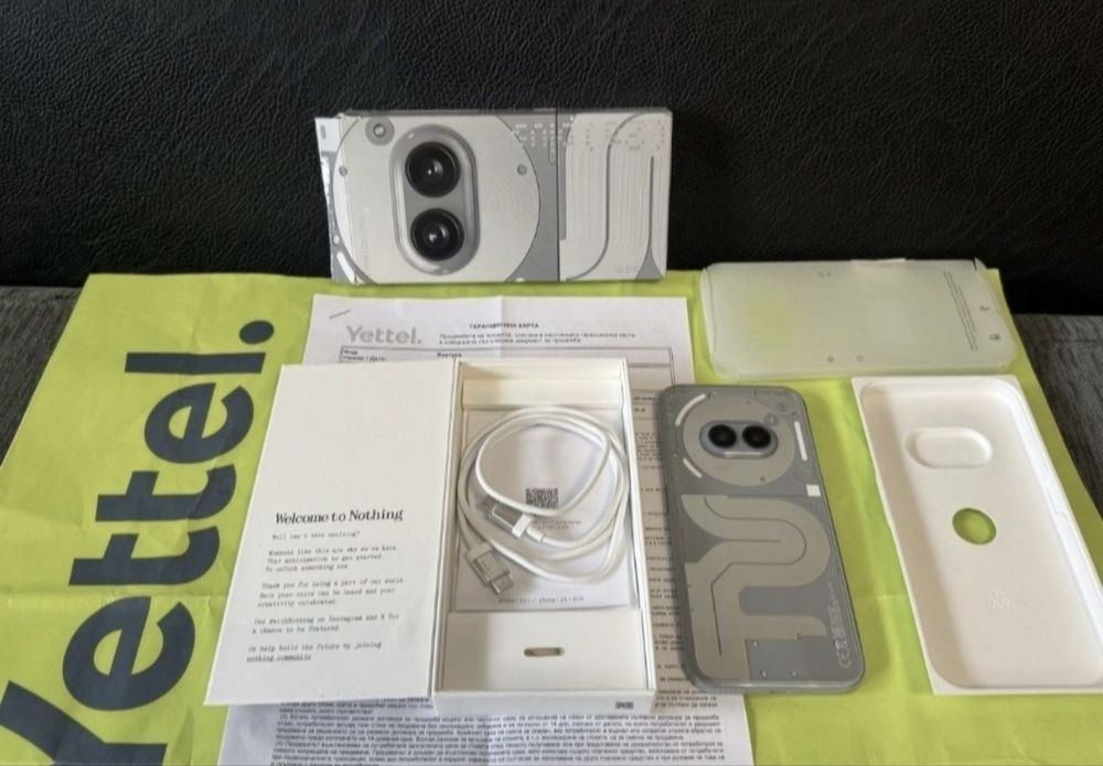 КАТО НОВ 256GB Nothing Phone 2A Plus 5G Гаранция Yettel 2028 Grey