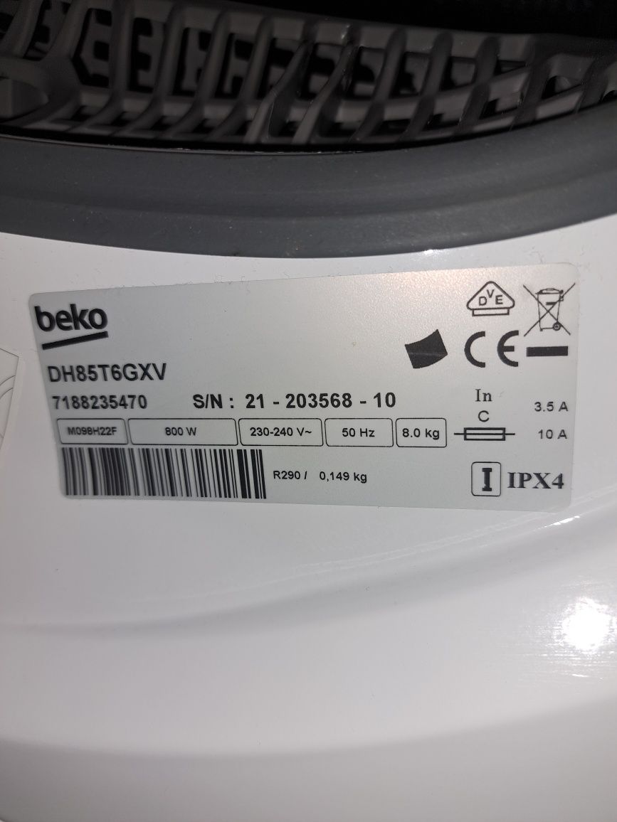 А+++Инверторна сушилня с термопомпа Беко/Beko 8 кг