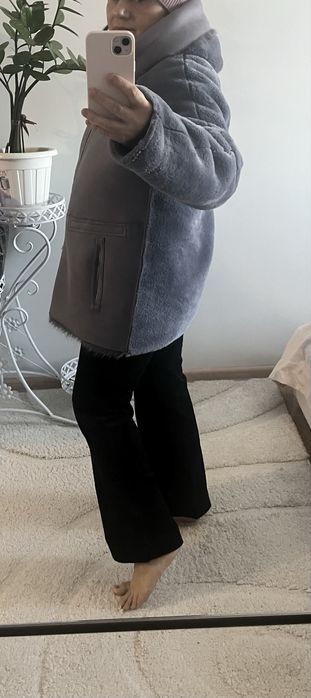 Дубленка двухсторонняя легкая теплая