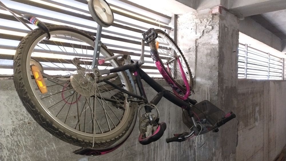 Bicicleta BTWIN 24"+ roți ajutătoare ideal pentru Copiii 9-12 ani