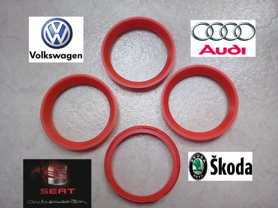 Inele de centrare ∅ 57.1 pt Jante aliaj VW Audi Seat Skoda