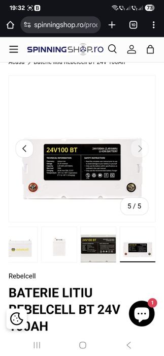 Rebelcell Baterie 24v/100ah