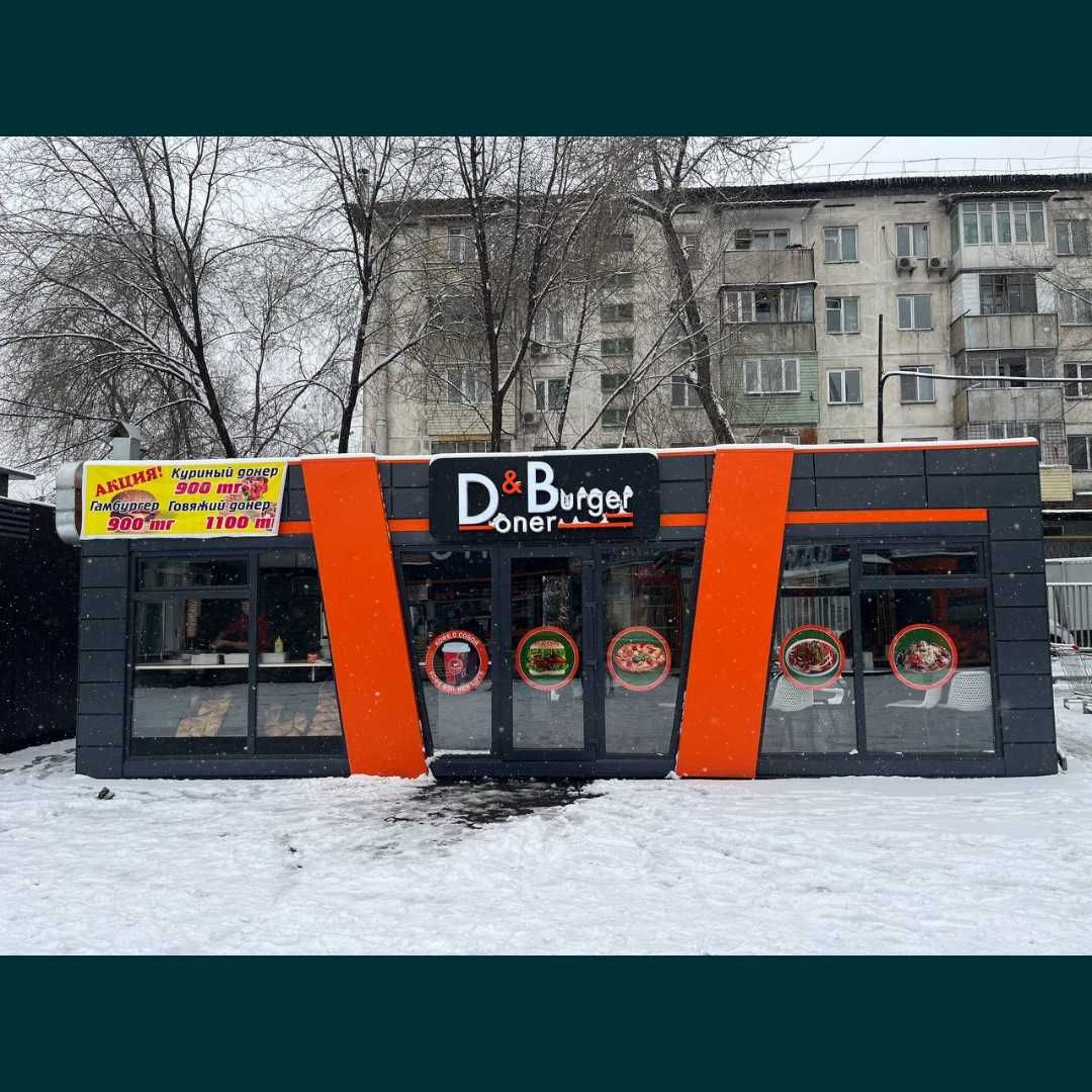 Павильон Киоск Ларек на заказ для Донер, Бургер, Фастфуд, Фасфуд