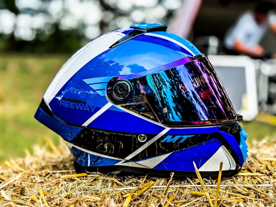 Casca Moto MT THUNDER 4 Freeway Blue