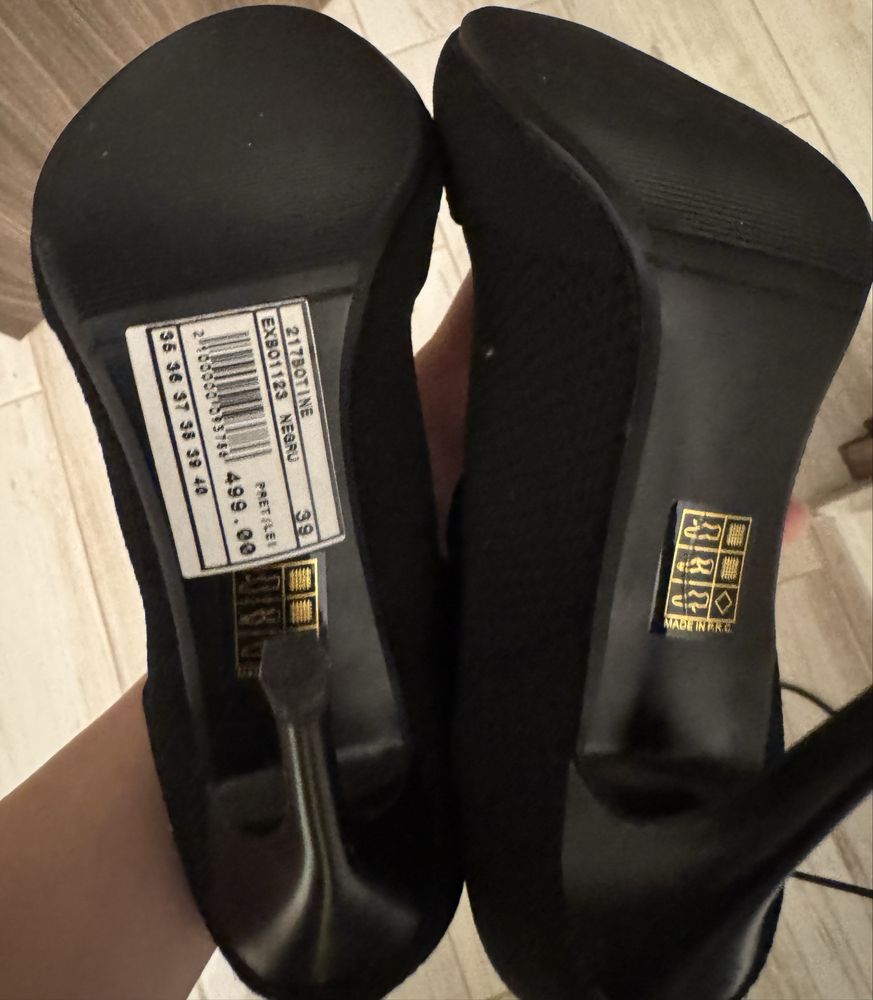 Botine material textil Nissa
