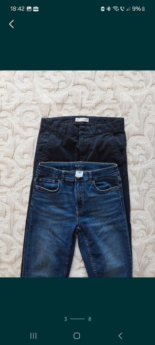 Blugi /pantaloni doc zara 13-14 ani /164 cm
