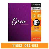 Elixir set de 6 corzi pentru chitară acustică, 12 I 53 - 80/20 Bronz