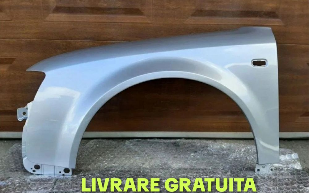 Aripa stanga fata vopsita gri cod vopsea LY7W AUDI A4 B6 2000 - 2004
