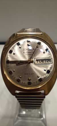 Позлатен руски автоматичен часовник  Sekonda