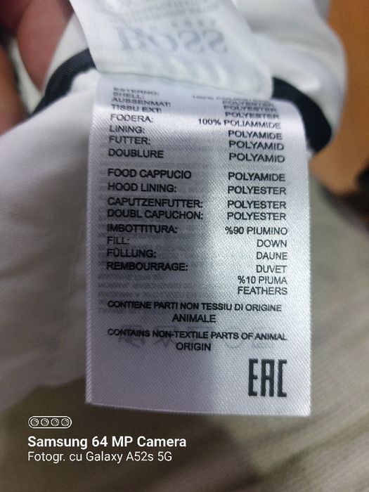 Vesta cu puf Boss,masura XXL