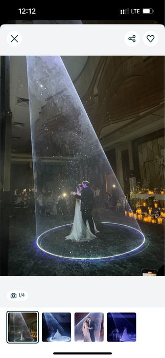 Тяжелый дым, эффект золушки(лазер),шоу торт, холодный фантан