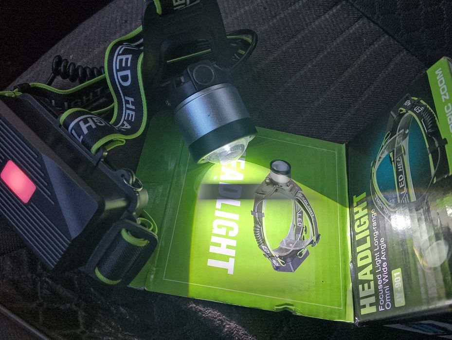 Фонарик налобный, высокого качества