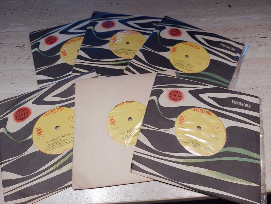 Set 6 discuri Vinil “Sa vorbim italieneste" - anii `70, Rare