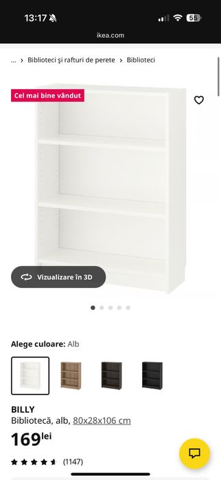 Biblioteca Ikea stare foarte buna