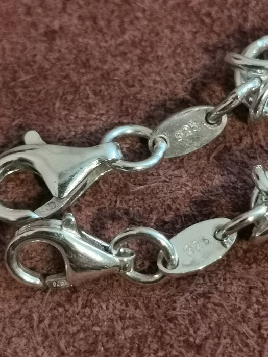 Set lanț și bratara argint 925 100 grame