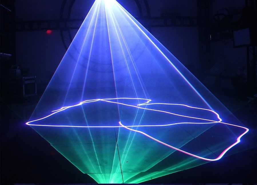Laser 500MW RGB cu telecomanda, scanner  3D disco dj DMX512 sunet