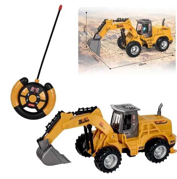 Детски багер фадрома булдозер с дистанционно и светлинни ефекти