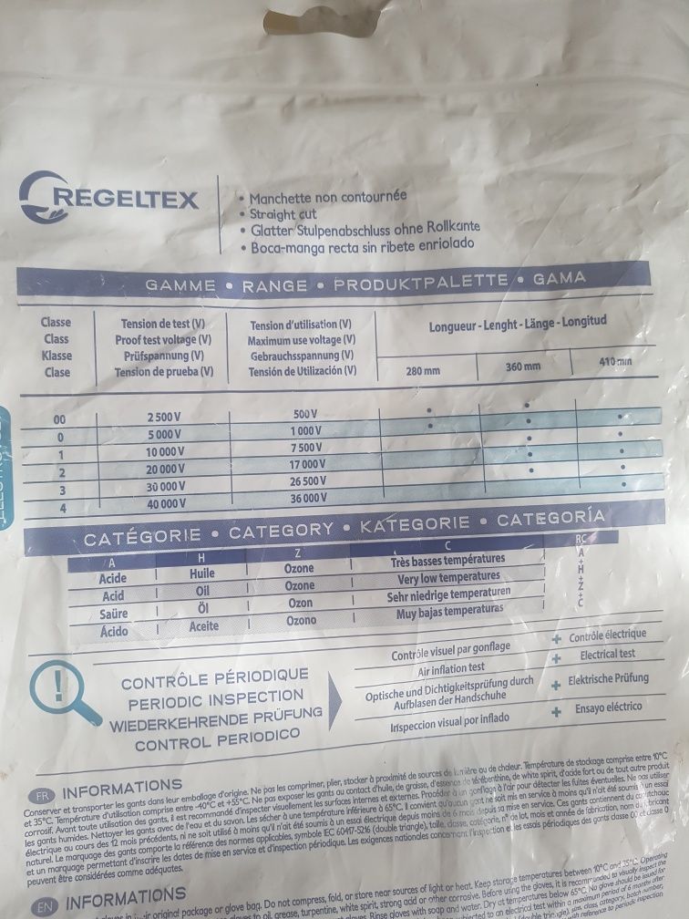 Manusi electroizolante Regeltex ELECTROVOLT