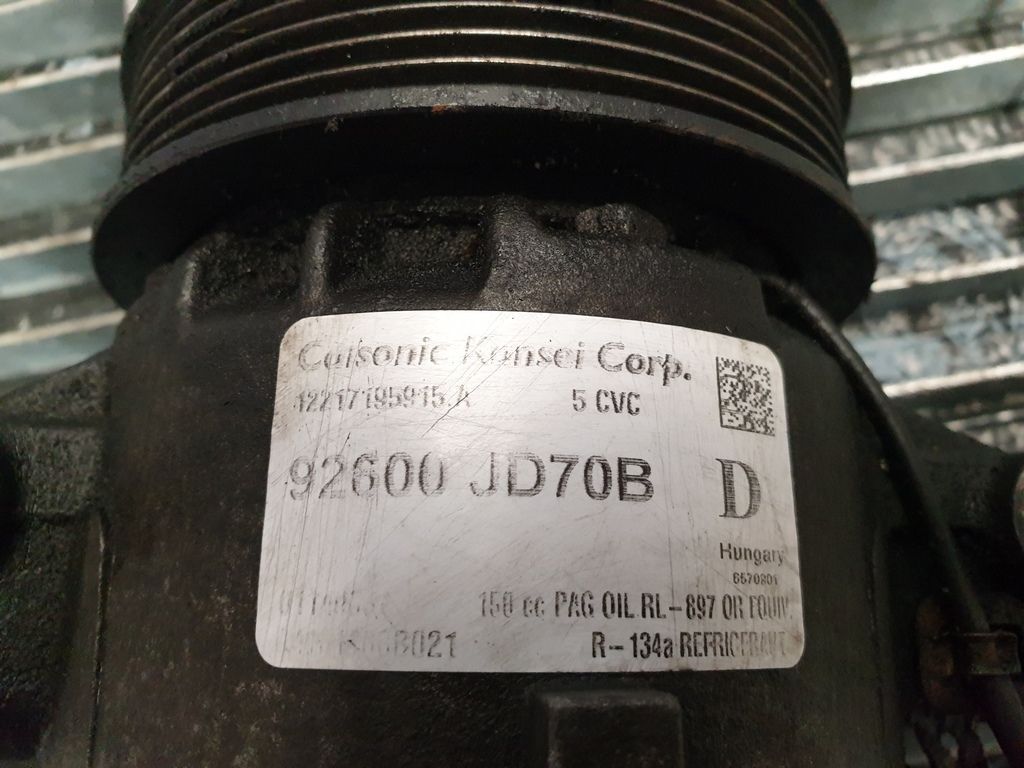 Compresor clima Nissan Qashqai 2.0 D 2007 - 2010 (387) 92600JD70B