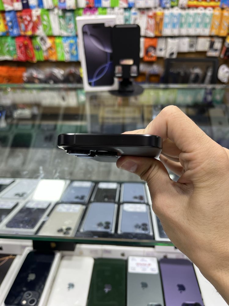 Iphone 16 Pro 128gb 100% 40sikl Black sim - Naqd va halol nasiya savdo