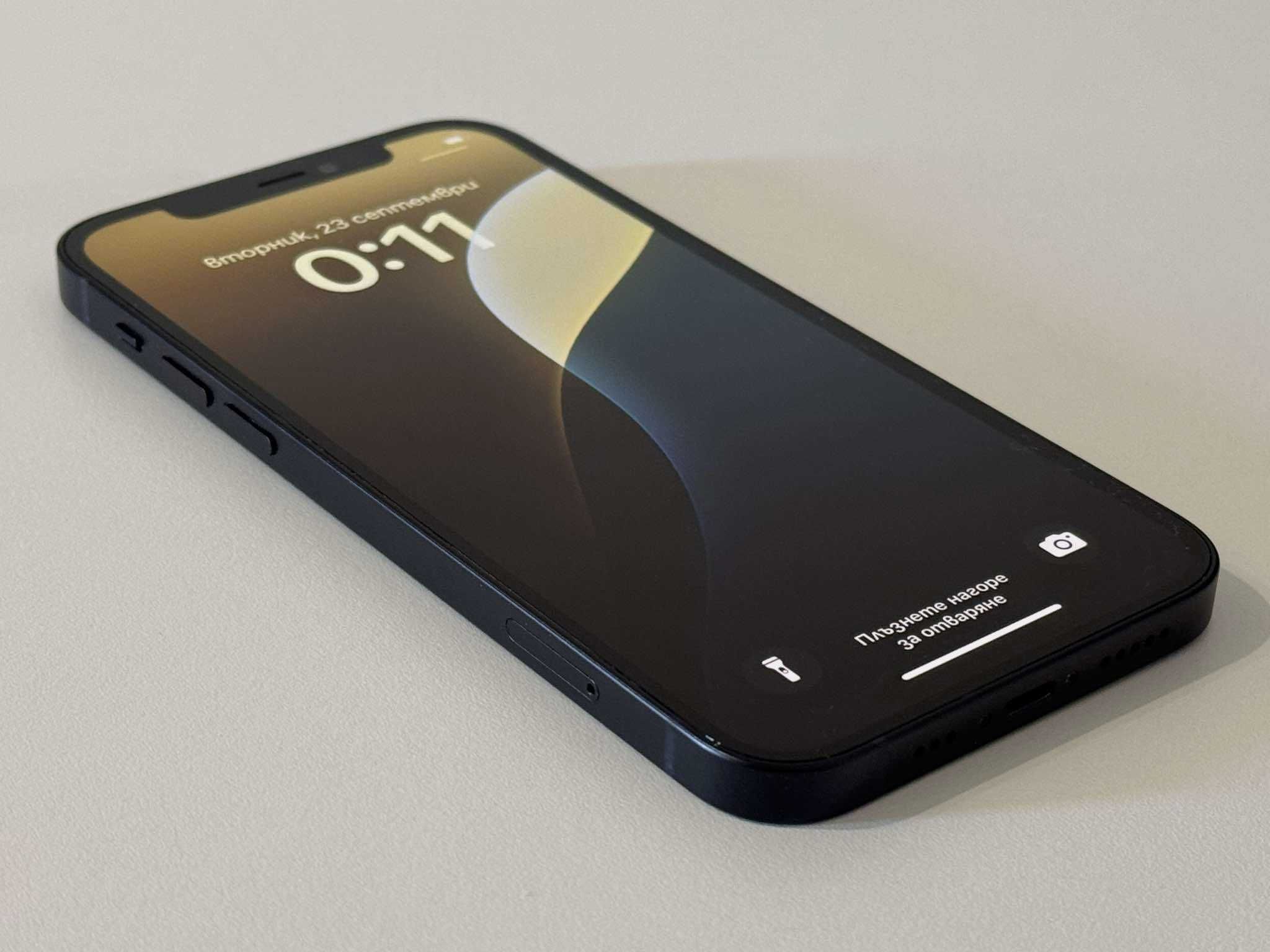 Бартер! iPhone 12 Black (Черен) 87% Батерия.