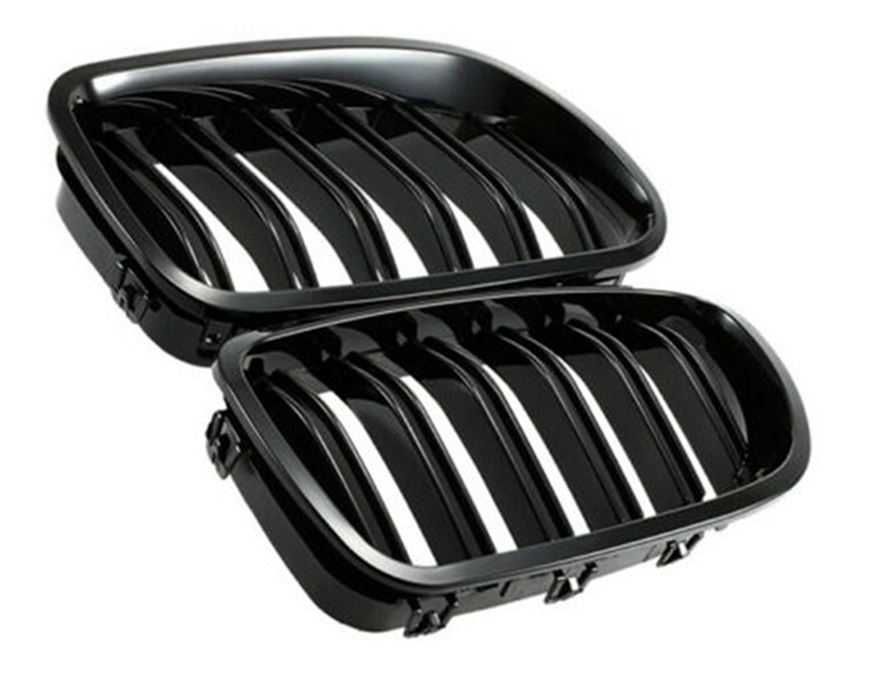 Grile Nari Duble M Design BMW Seria 7 F01 F02 Negru Lucios