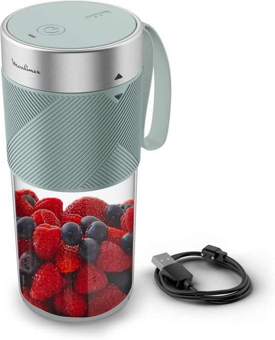 Moulinex Lightmix, Преносим блендер, Безжичен, 300мл, Мощен