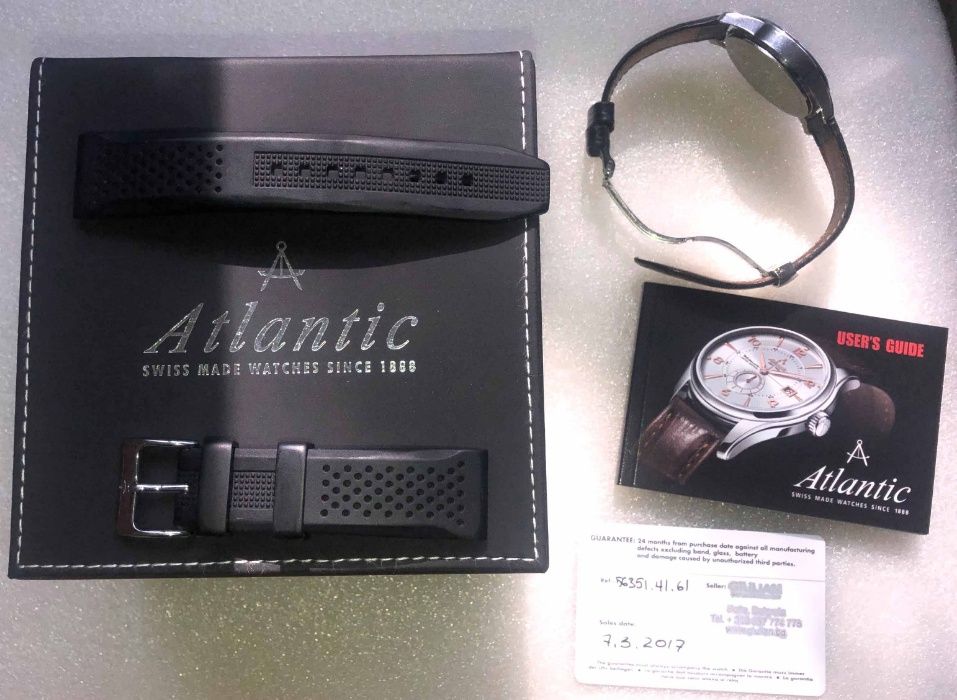 Швейцарски мъжки часовник Атлантик Swiss Made Atlantic Seaport