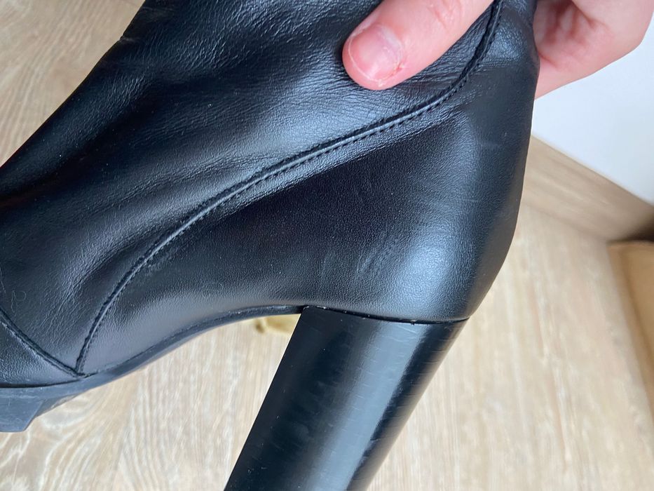 Боти Zara кожа размер 37