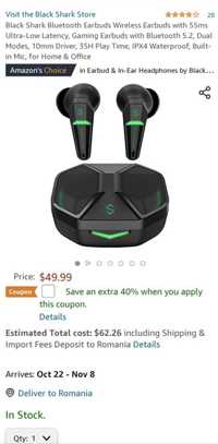 Casti True Bluetooth Wireless Xiaomi Black Shark Lucifer T1, Gaming