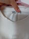 tricou alb  dela zara